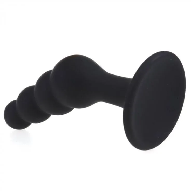 0462M      Beaded Silicone P-Spot Plug, Medium - LAST CHANCE - Final Closeout!