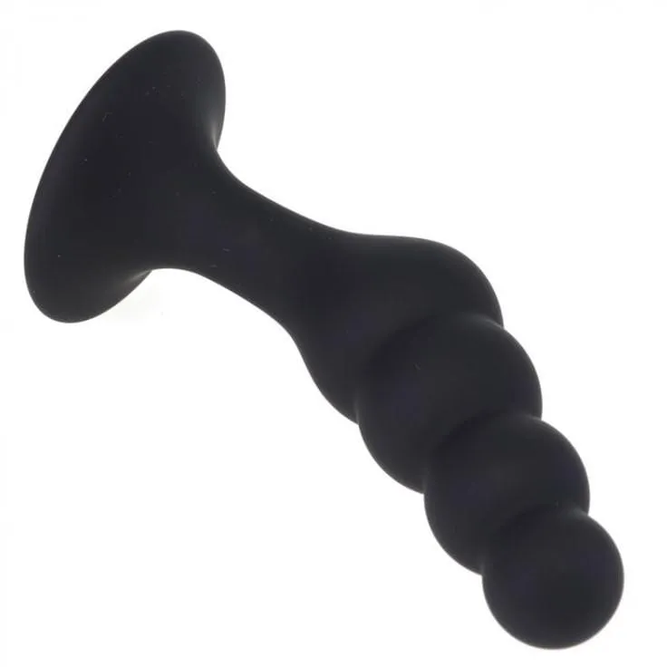 0462M      Beaded Silicone P-Spot Plug, Medium - LAST CHANCE - Final Closeout!