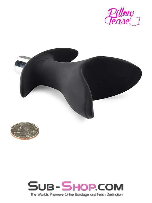 0829RS      Vibrating Self Expanding Silicone Anal Training Plug - MEGA Deal!