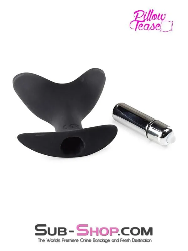 0829RS      Vibrating Self Expanding Silicone Anal Training Plug - MEGA Deal!