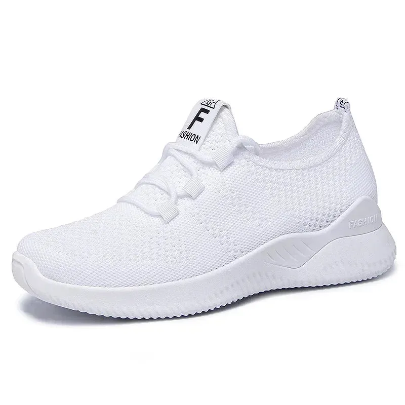 2024 Women's Casual Sneakers Comfortable Breathable Platform Shoes Fashion Women Versatile Lace-up Shoes Female Footwear