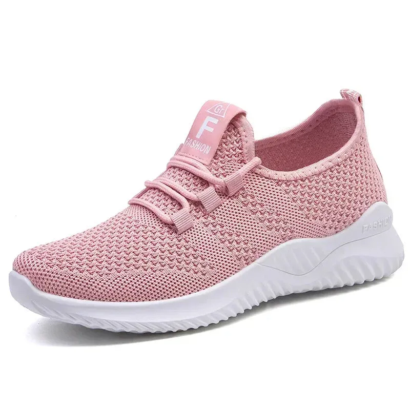 2024 Women's Casual Sneakers Comfortable Breathable Platform Shoes Fashion Women Versatile Lace-up Shoes Female Footwear