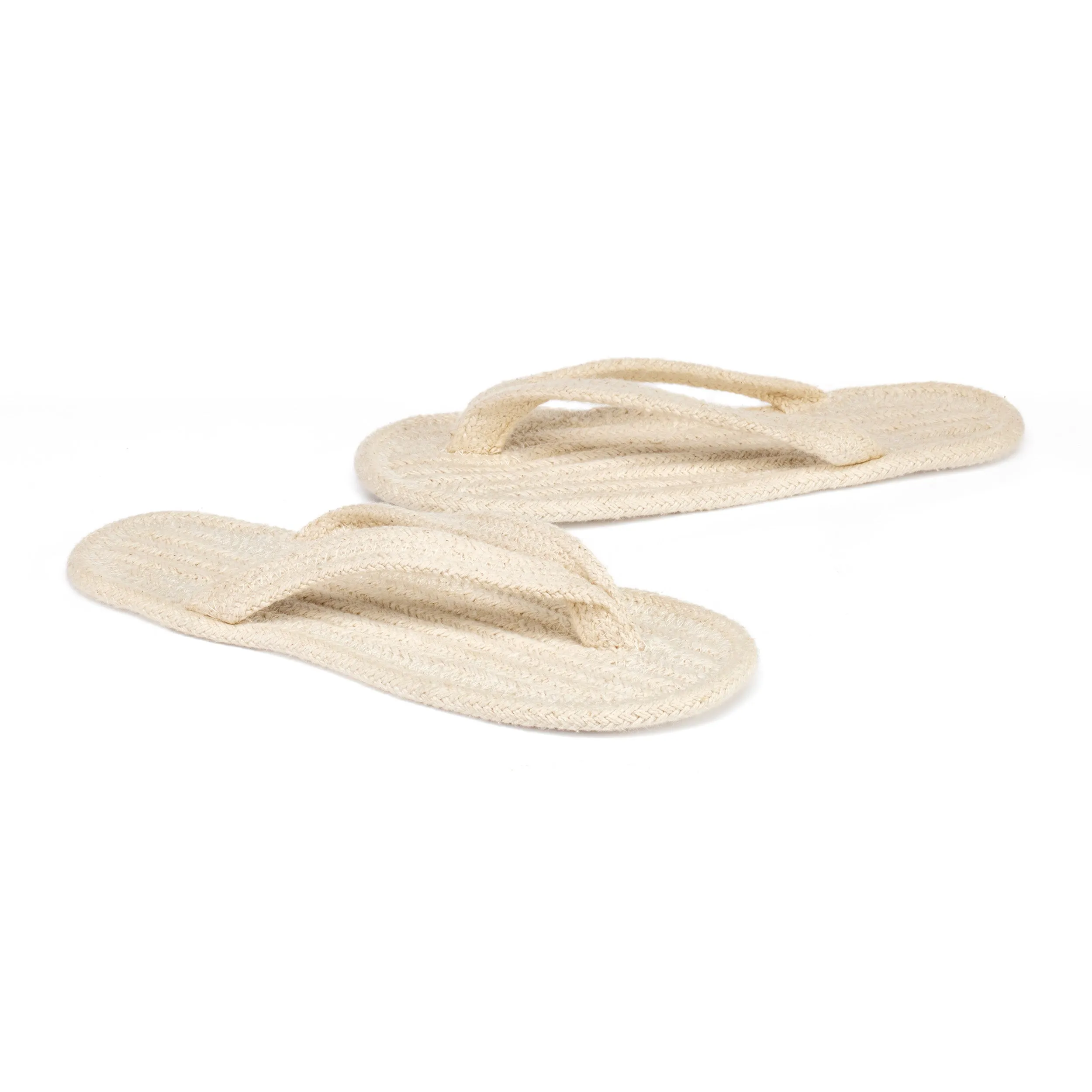 Agnetha - V-Strap Spa Thong Slipper - Natural