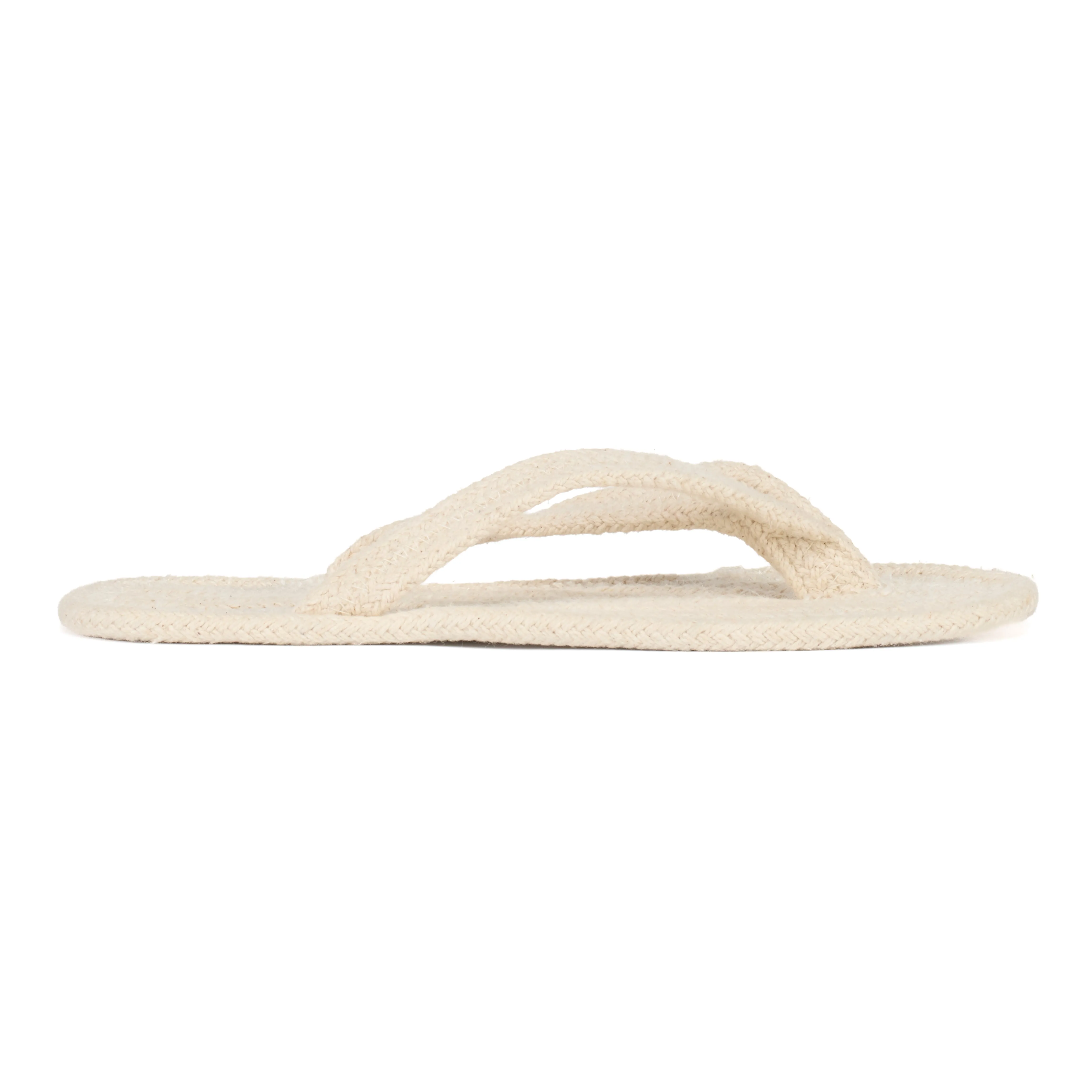 Agnetha - V-Strap Spa Thong Slipper - Natural