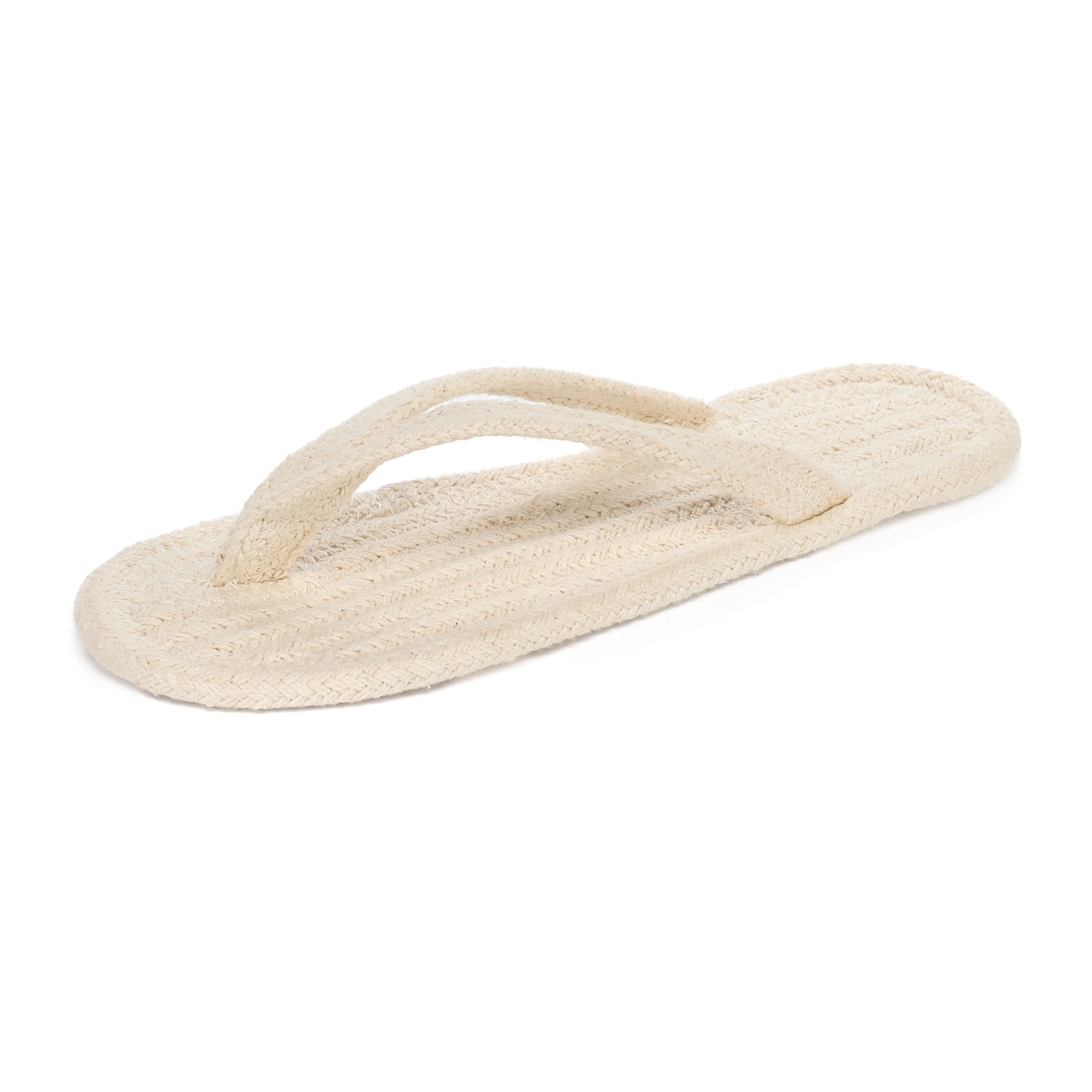 Agnetha - V-Strap Spa Thong Slipper - Natural