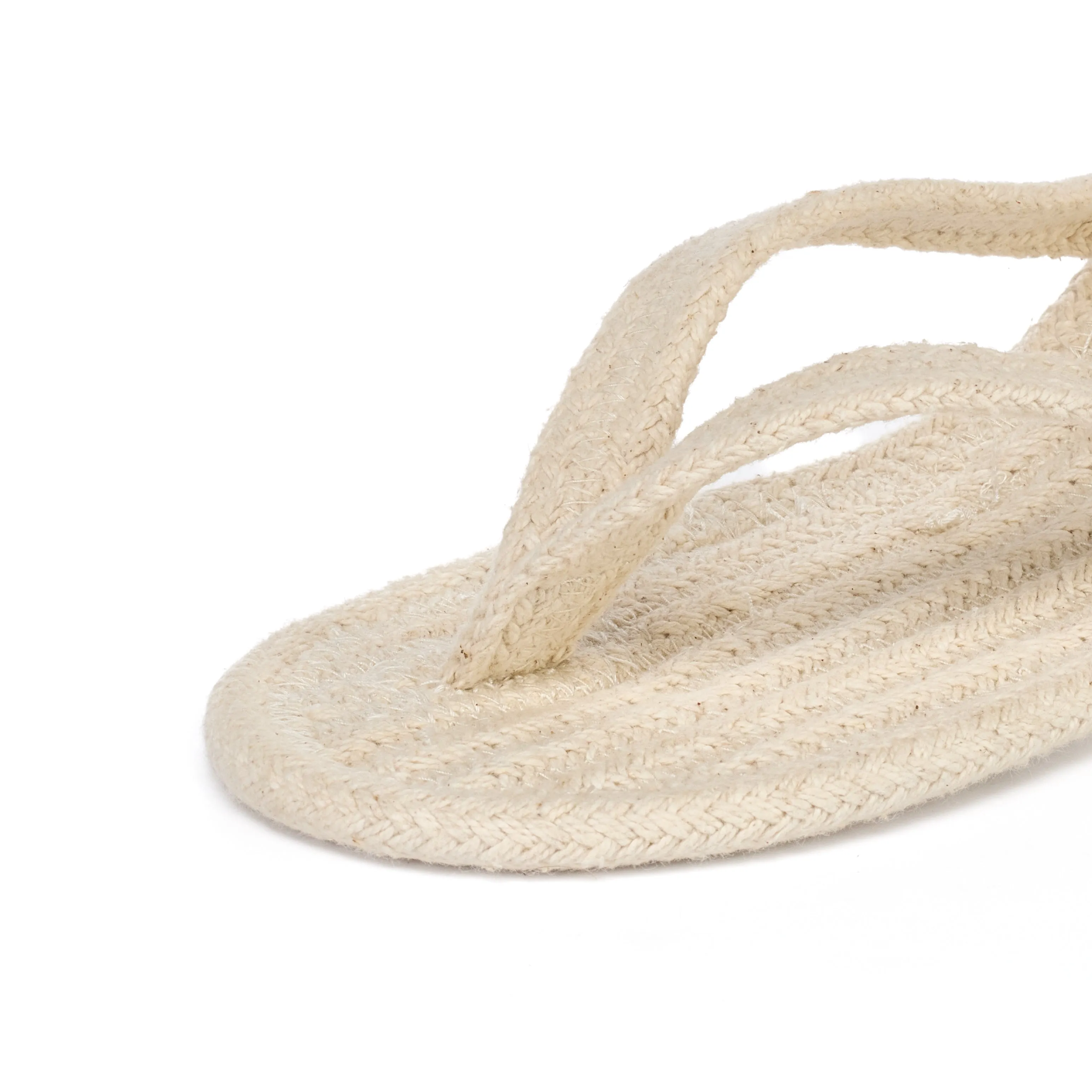 Agnetha - V-Strap Spa Thong Slipper - Natural