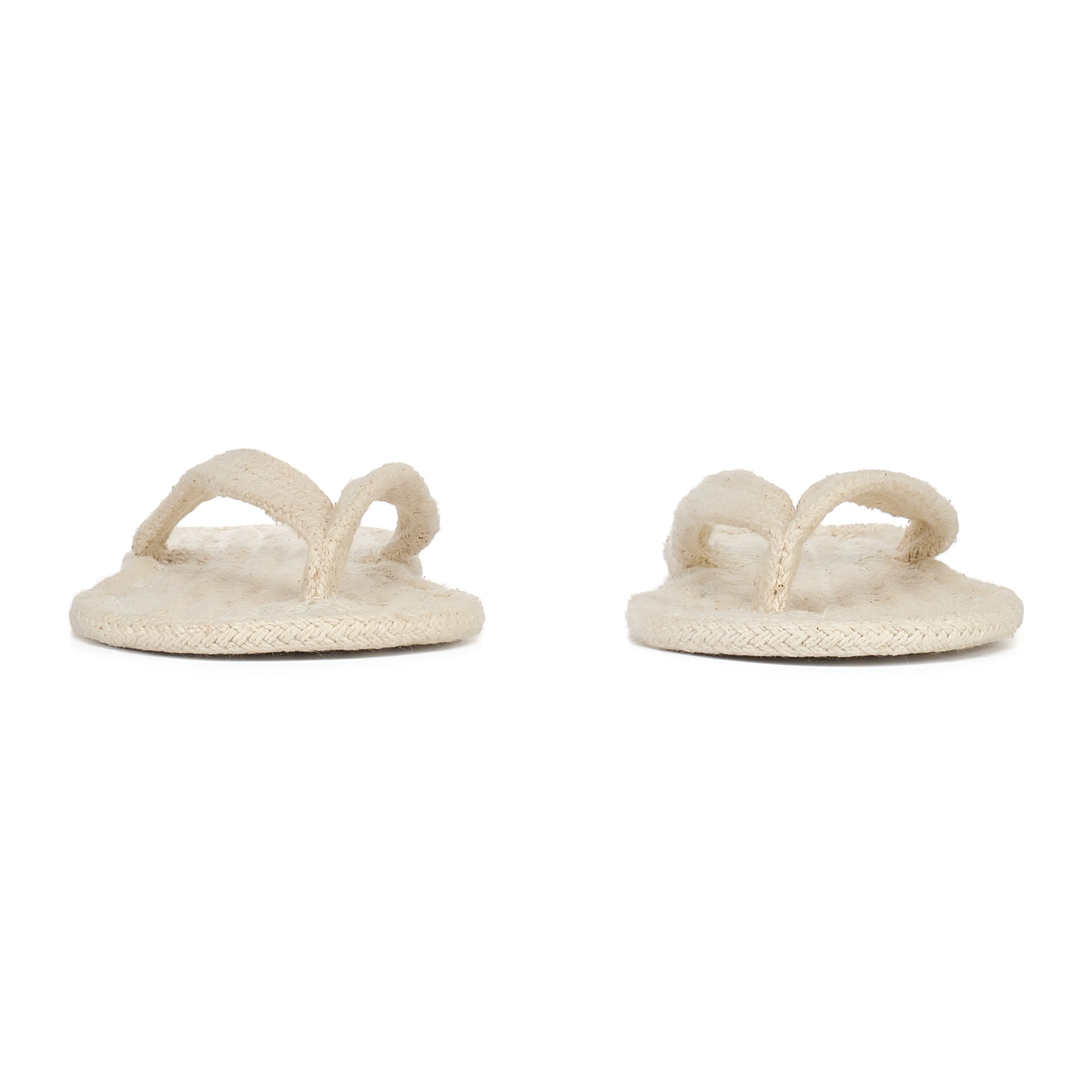 Agnetha - V-Strap Spa Thong Slipper - Natural