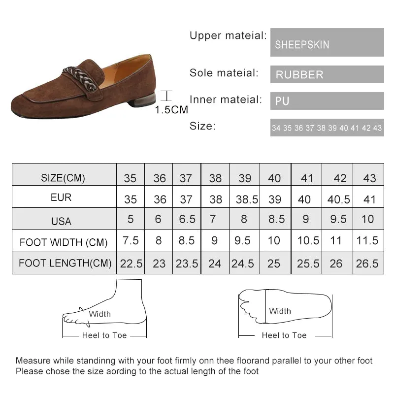 AIYUQI 2025 new style square toe thick heel mid-mouth single shoes women's flat shoes low heel loafers