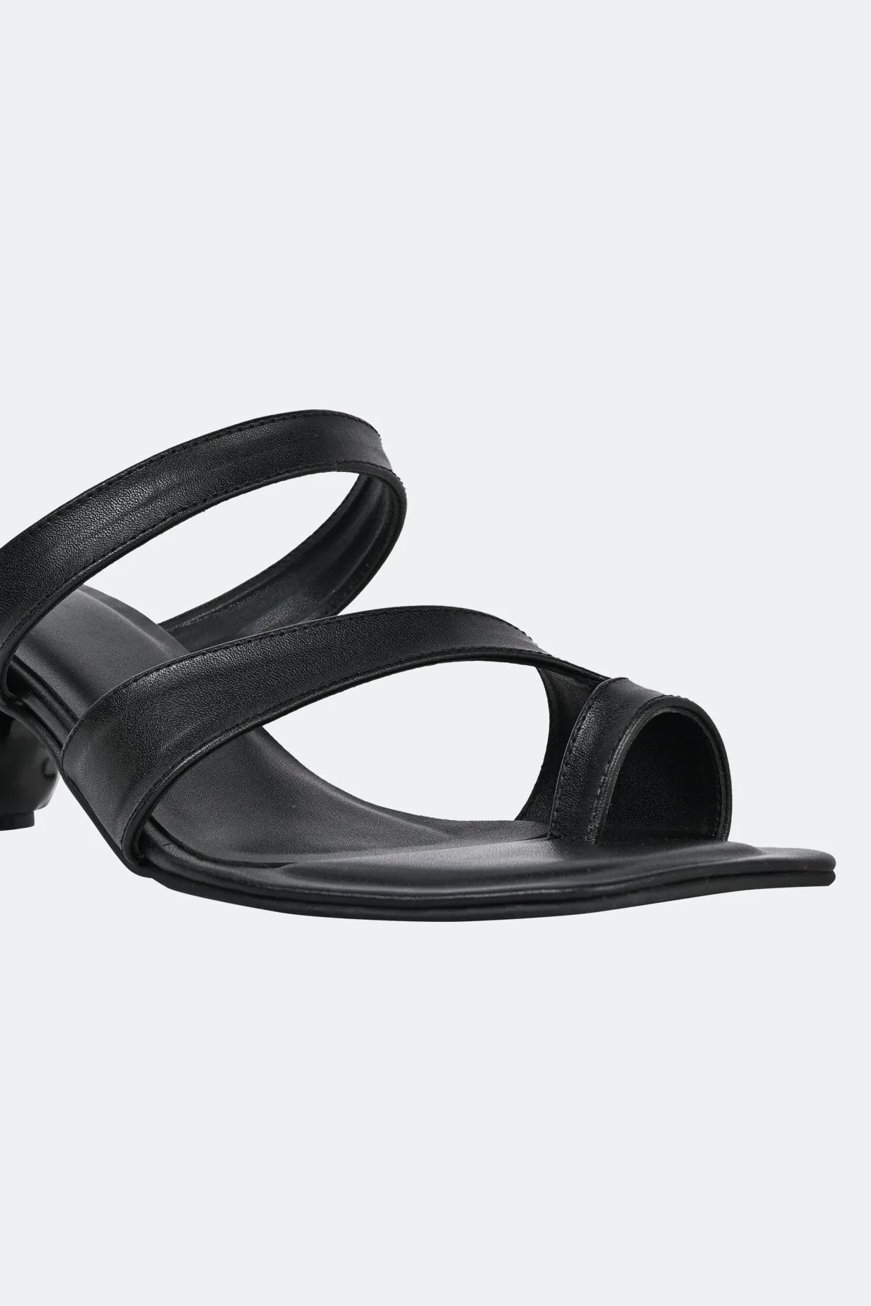 Amorphic Amalfi Black Heels For Women