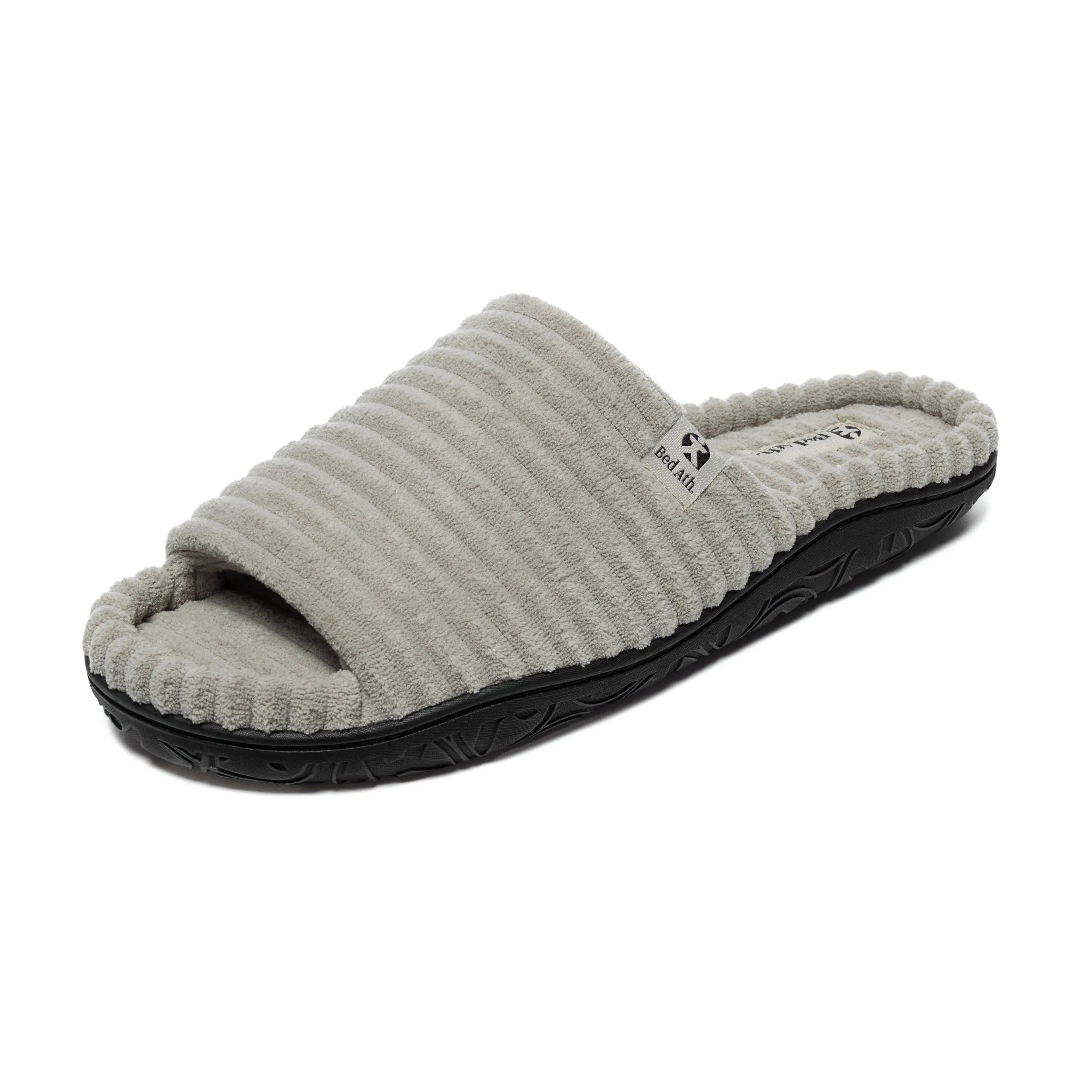 Andy - Jumbo Cord Slipper Slider - Stone
