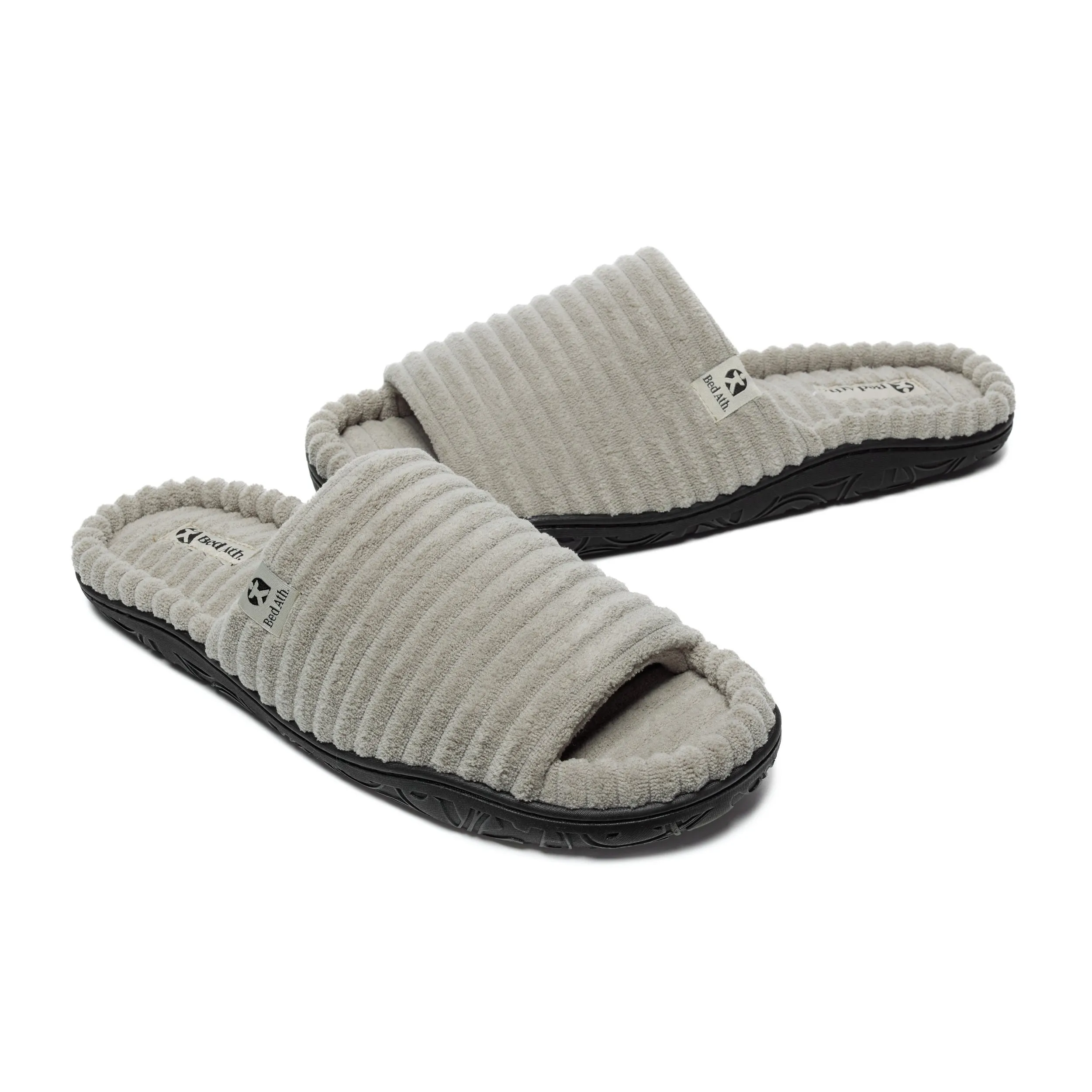Andy - Jumbo Cord Slipper Slider - Stone