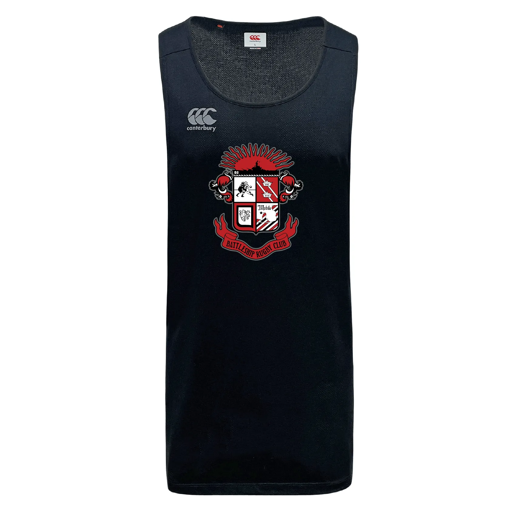 Battleship Rugby Club Tempo Vapodri Singlet by Canterbury