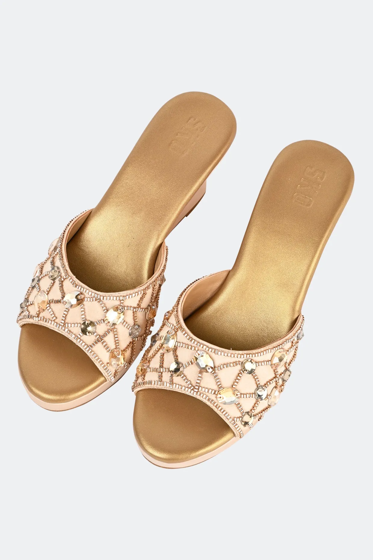 Beryl Beige Wedges For Women