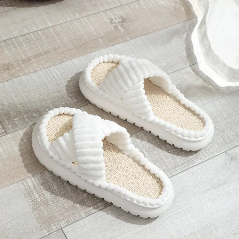 Betsabé® | Casual Open Toe Plush Slippers
