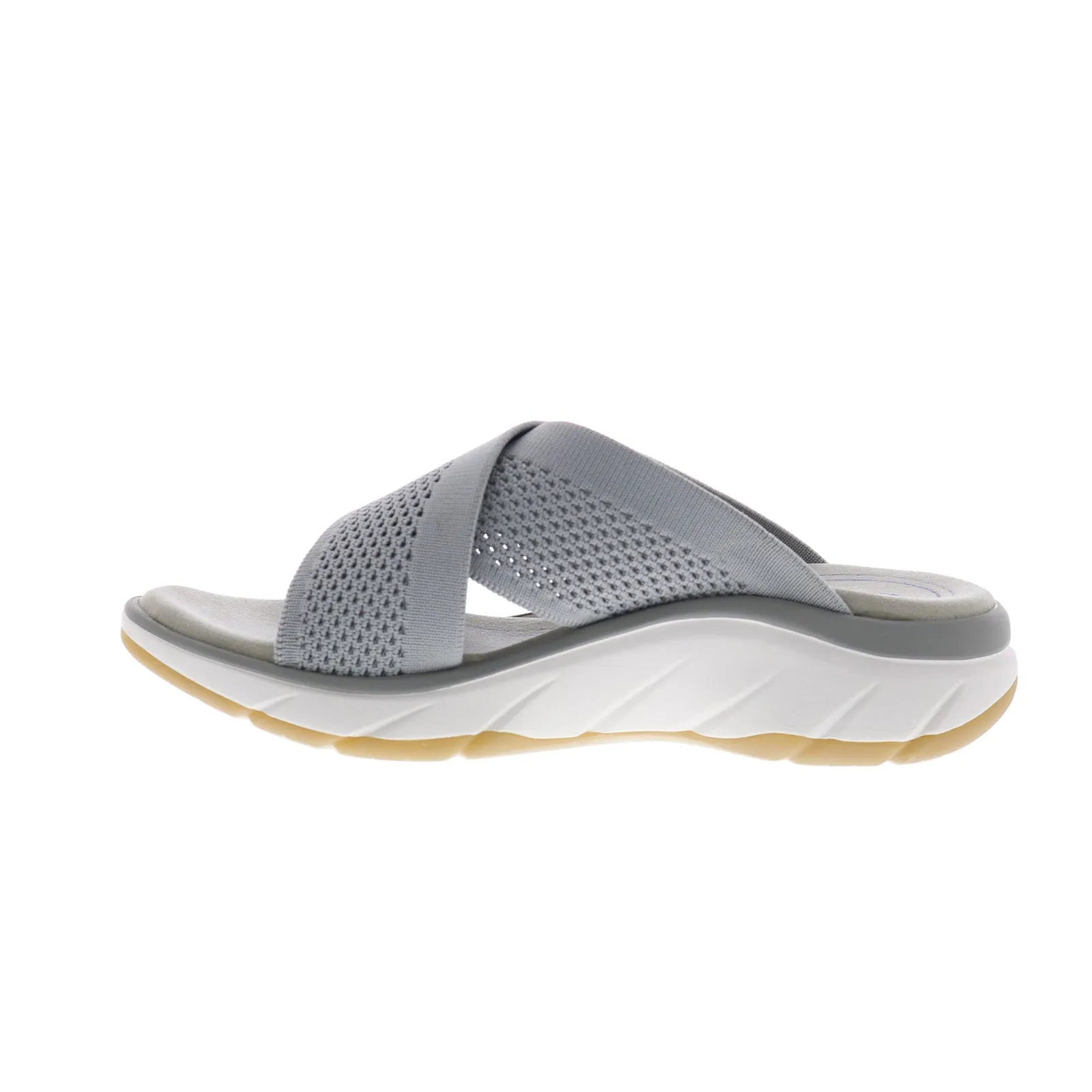 Bionica Avary BI0024408 Womens Gray Mesh Slip On Slides Sandals Shoes