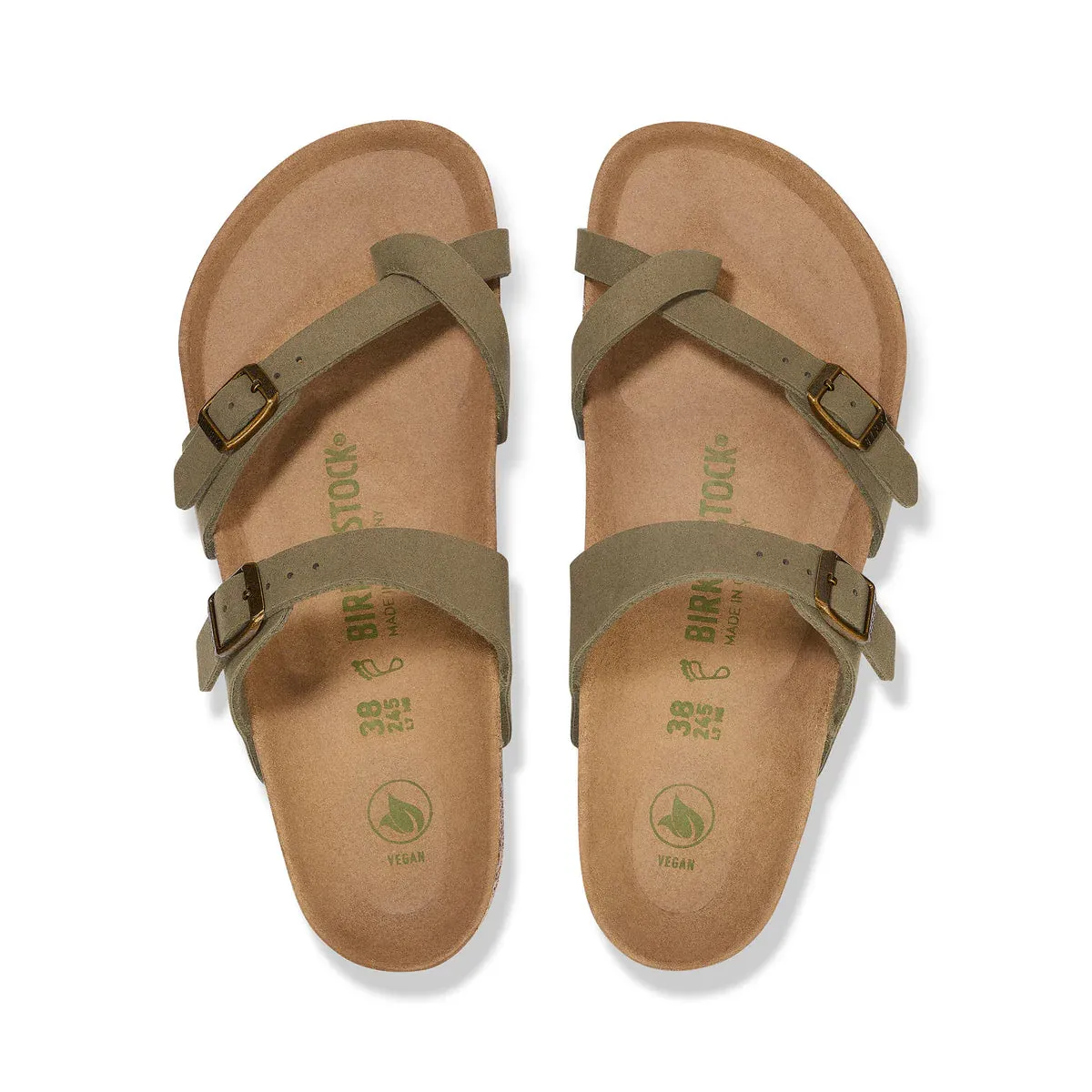 Birkenstock Mayari Synthetic Pine Green Vegan Sandals