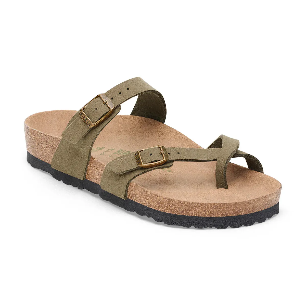 Birkenstock Mayari Synthetic Pine Green Vegan Sandals