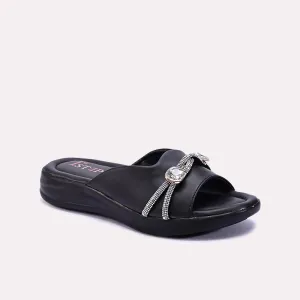 Black Comfy Casual Slippers 0413133