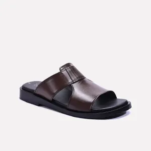 Brown Leather Casual Slippers 0150947