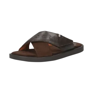 Bugatti Summer Leather mules - Dark Brown