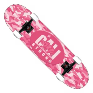 CALI Strong Urban Camo Pink Skateboard Trick Complete