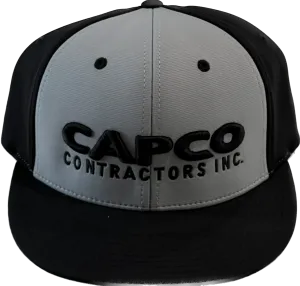 Capco 3D Black Logo Flat Brim - Grey/Black ALT