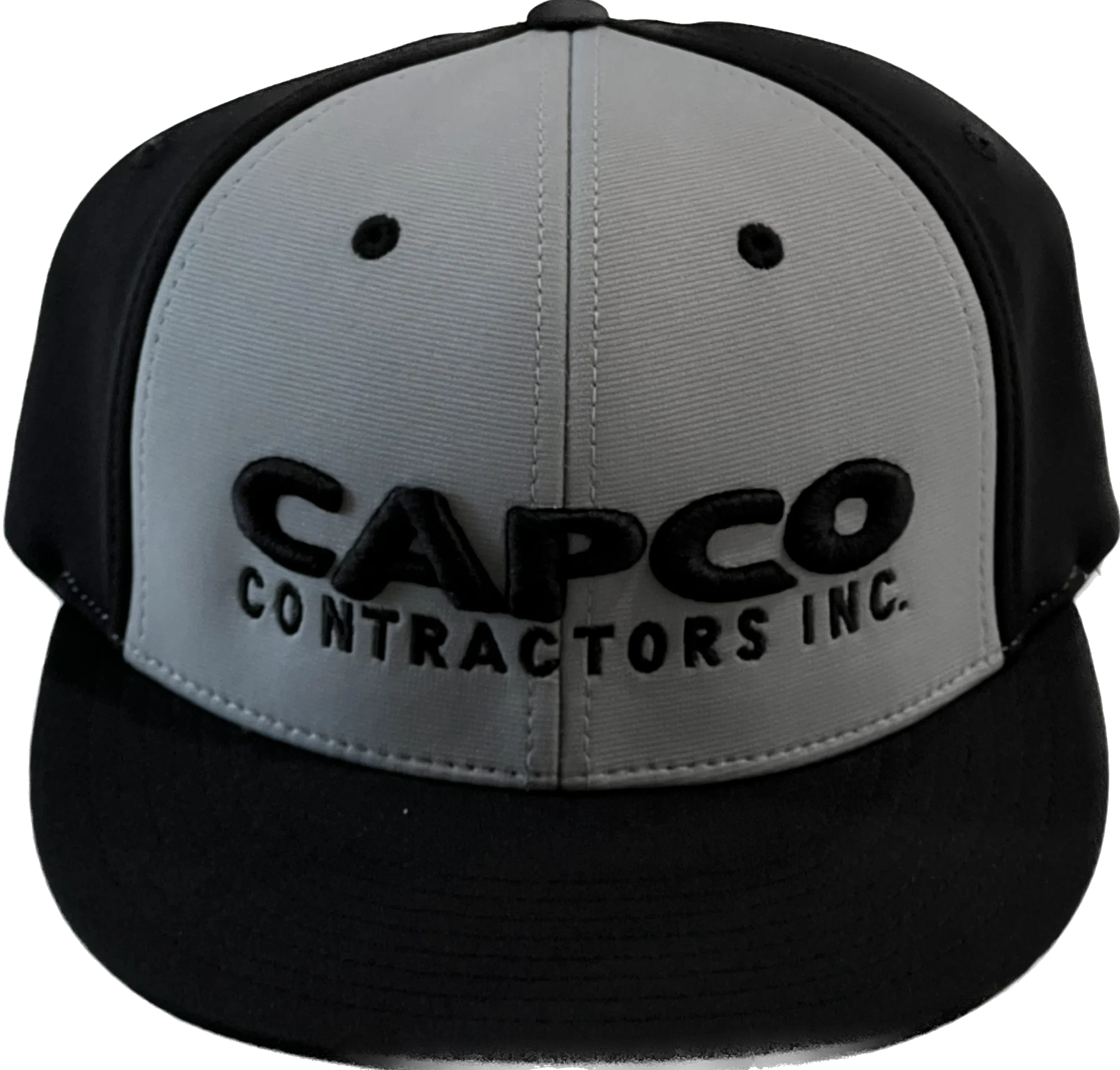 Capco 3D Black Logo Flat Brim - Grey/Black ALT