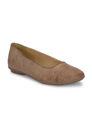 CARLO ROMANO BEIGE COLOR ITALIAN LV PRINTED SUEDE LEATHER BELLY FOR WOMEN