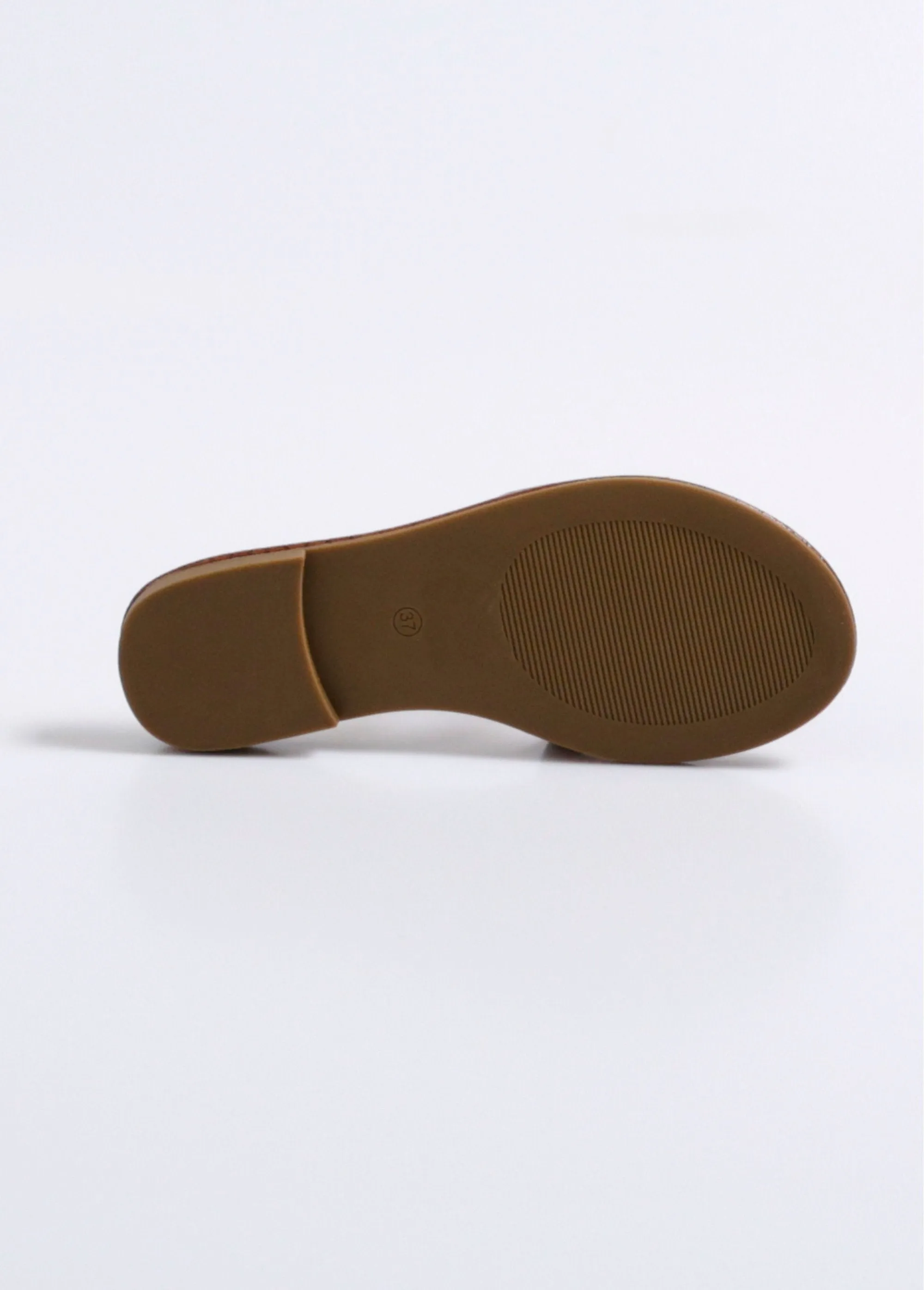 Chic crocodile-style flat mules