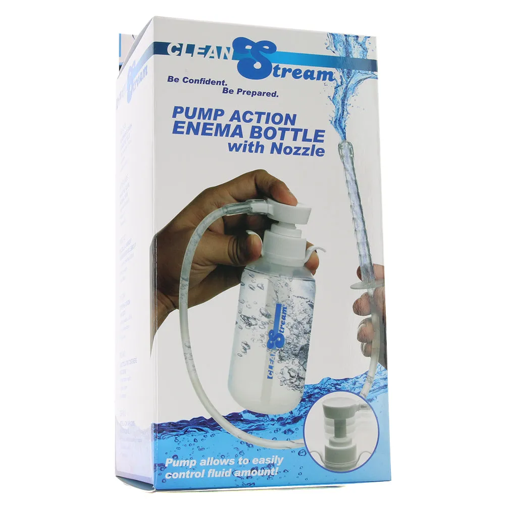 Clean Stream Pump Action Enema Bottle with Nozzle