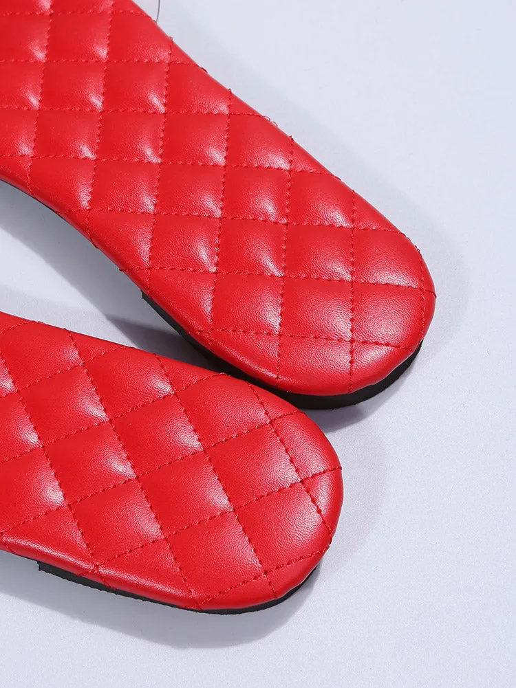 Clear Band Slide Flat Slippers