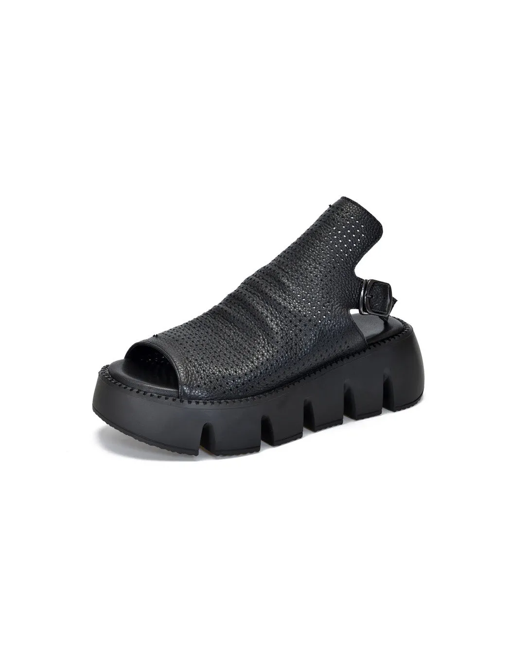 Comfortable Open Toe Retro Platform Sandals Slingback