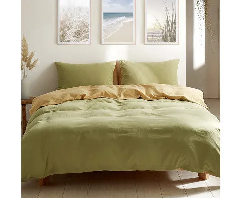 Cosy Club Duvet Cover Quilt Set Flat Cover Pillow Case Yellow Inspired