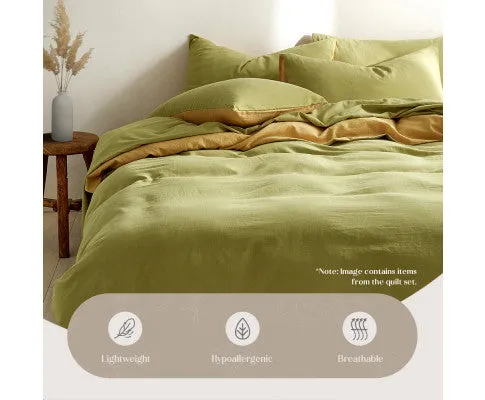 Cosy Club Duvet Cover Quilt Set Flat Cover Pillow Case Yellow Inspired