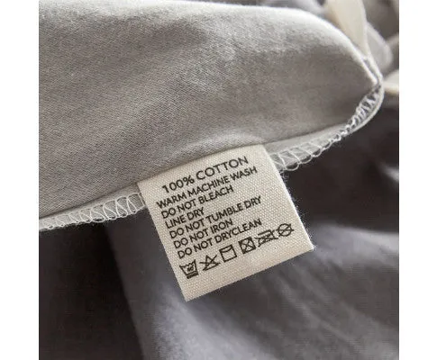 Cosy Club Sheet Set Bed Sheets Set - Flat Cover Pillow Case Grey Inspired
