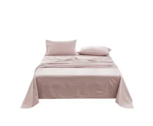 Cosy Club Sheet Set Bed Sheets Set - Flat Cover Pillow Case Purple Essential