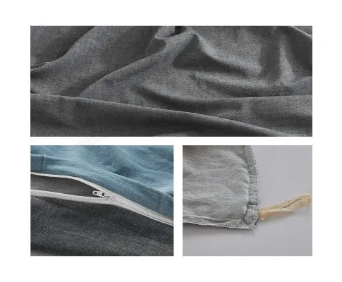 Cosy Club Sheet Set Cotton Sheets - Blue Dark Blue