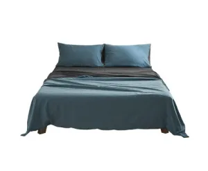 Cosy Club Sheet Set Cotton Sheets - Blue Dark Blue