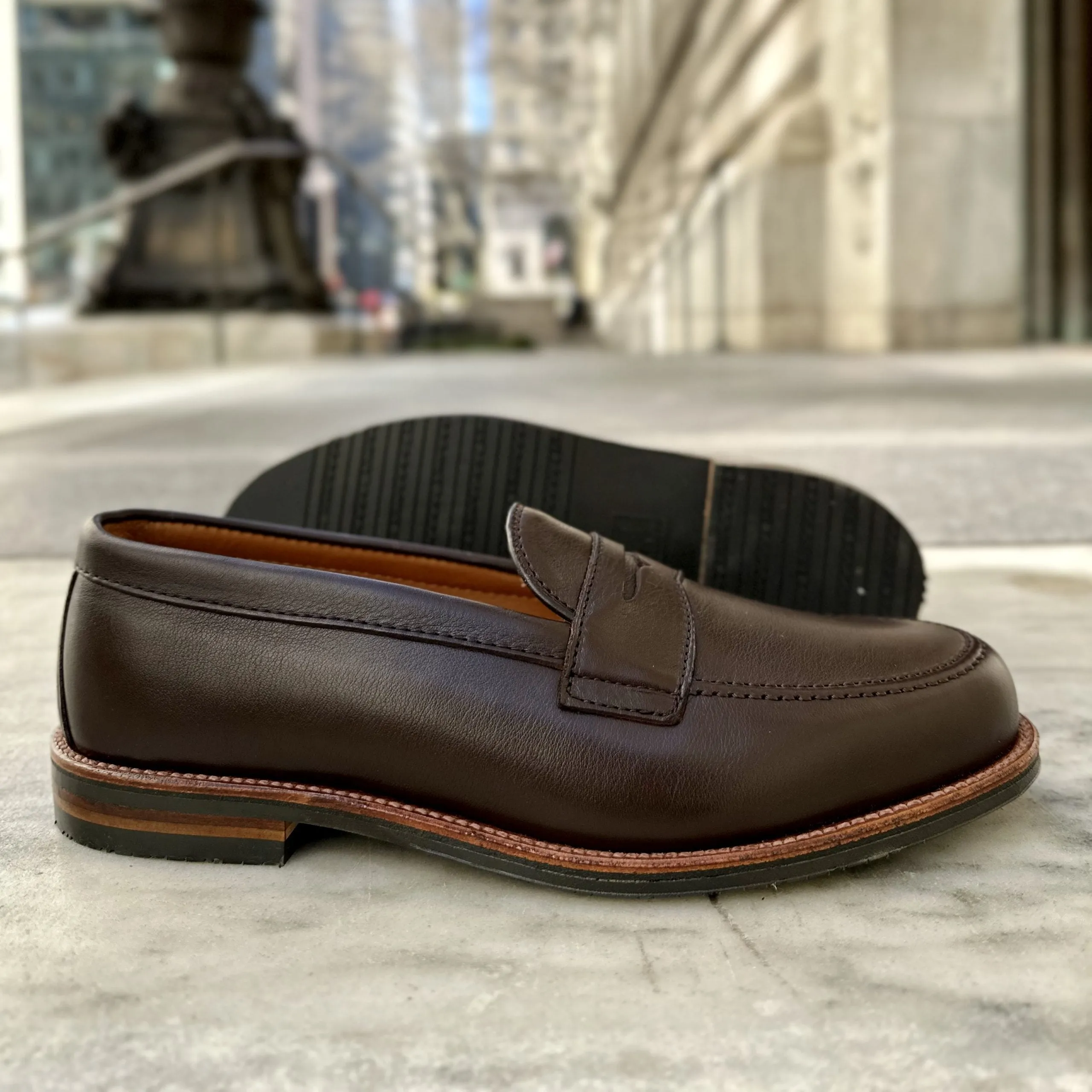 D2203L - Penny Loafer in Brown Lady Calf