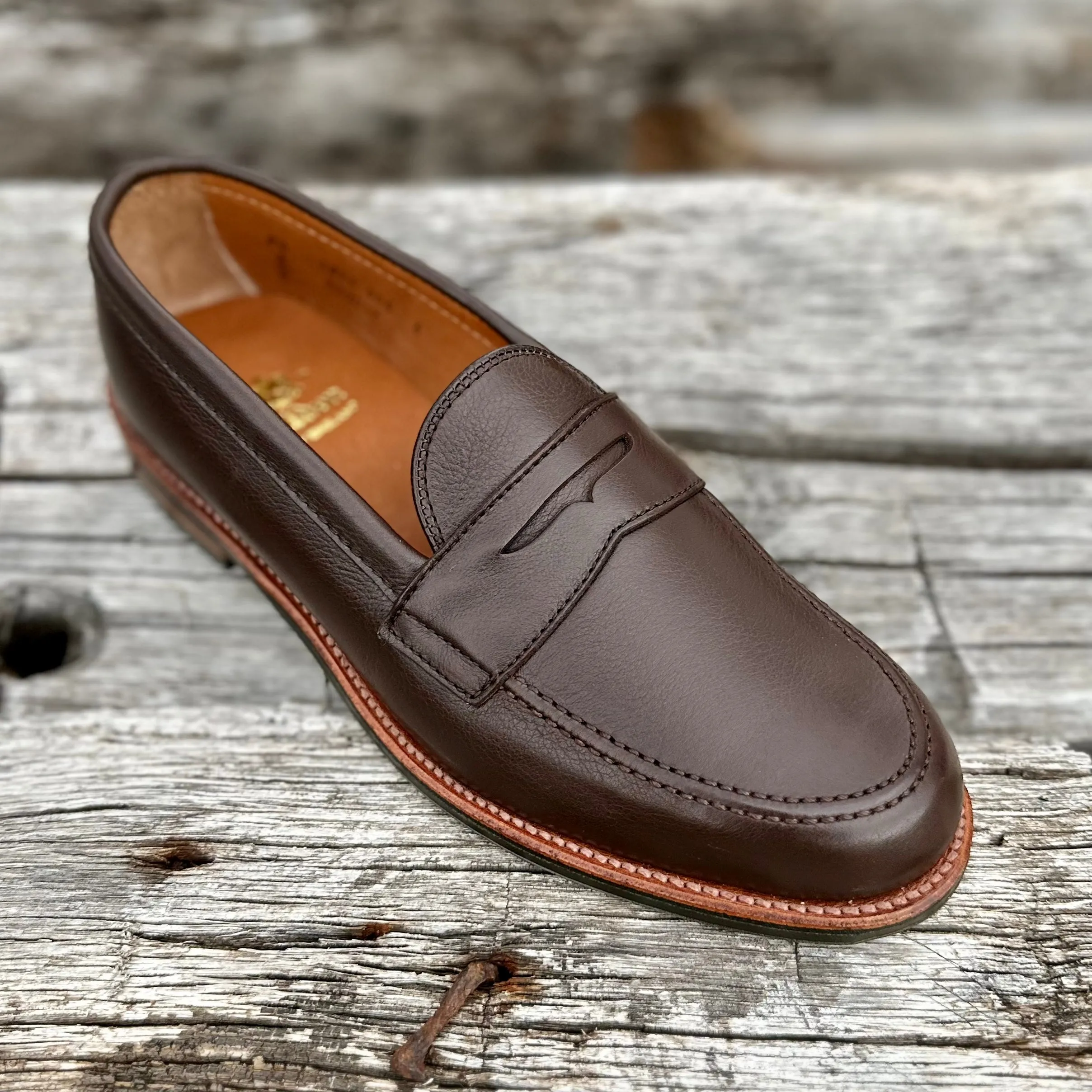 D2203L - Penny Loafer in Brown Lady Calf