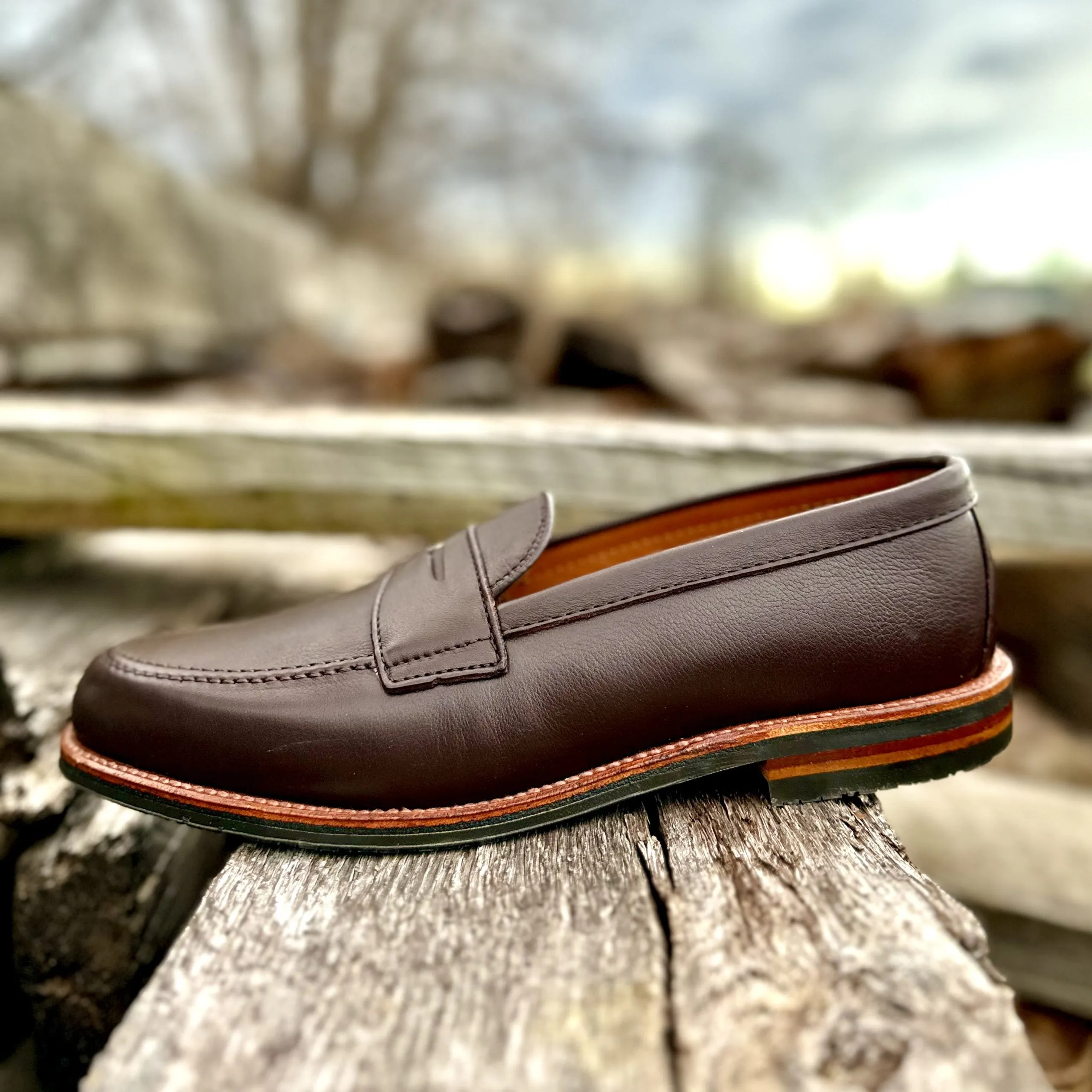 D2203L - Penny Loafer in Brown Lady Calf