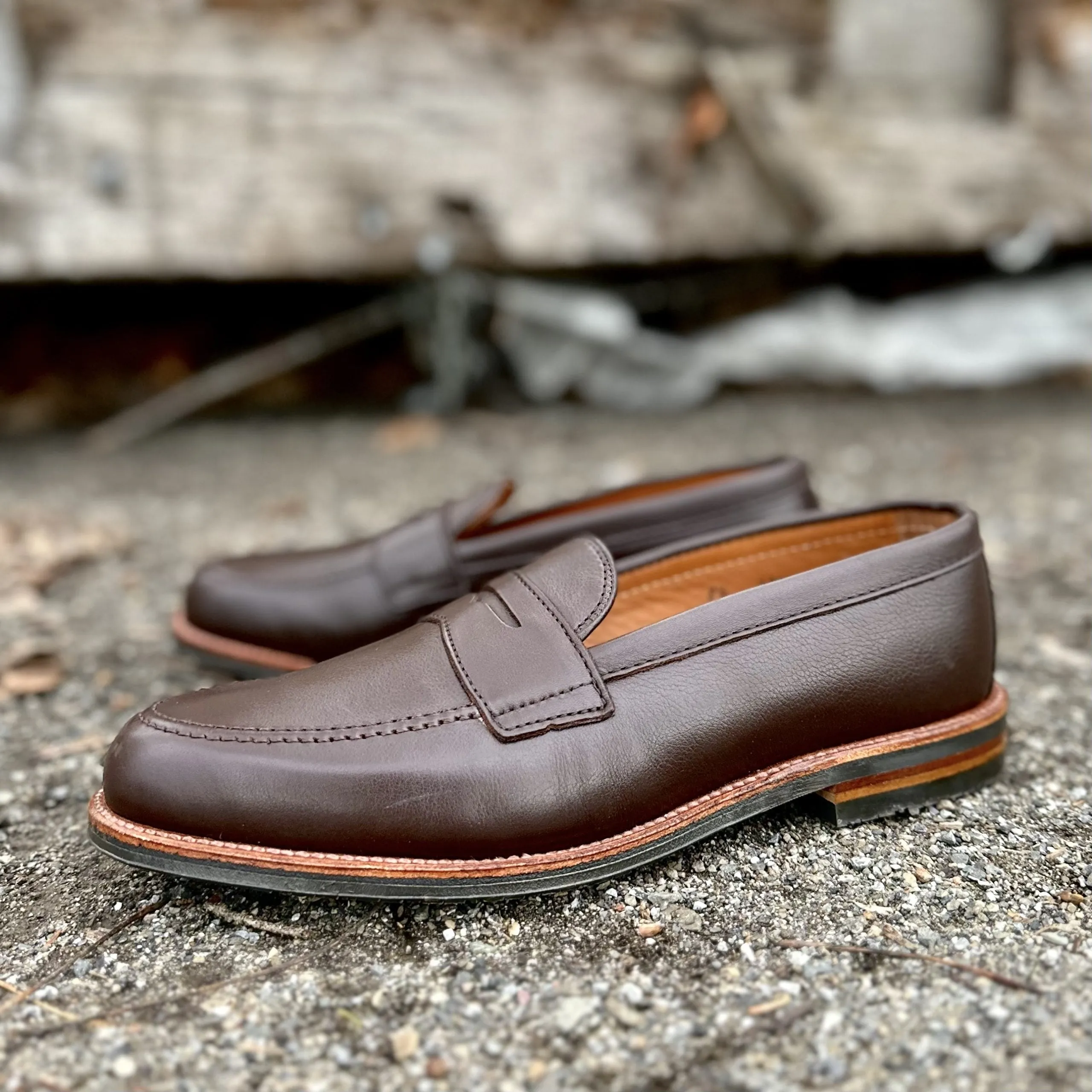 D2203L - Penny Loafer in Brown Lady Calf