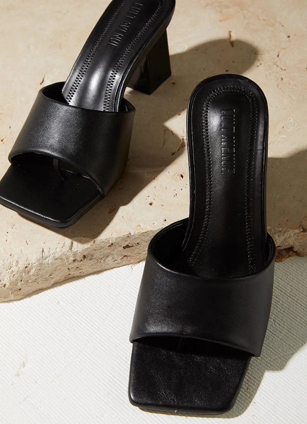 Daisy Mule Heel - Black