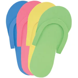 Disposable Non-Slip Pedi Slippers / 12 Pack