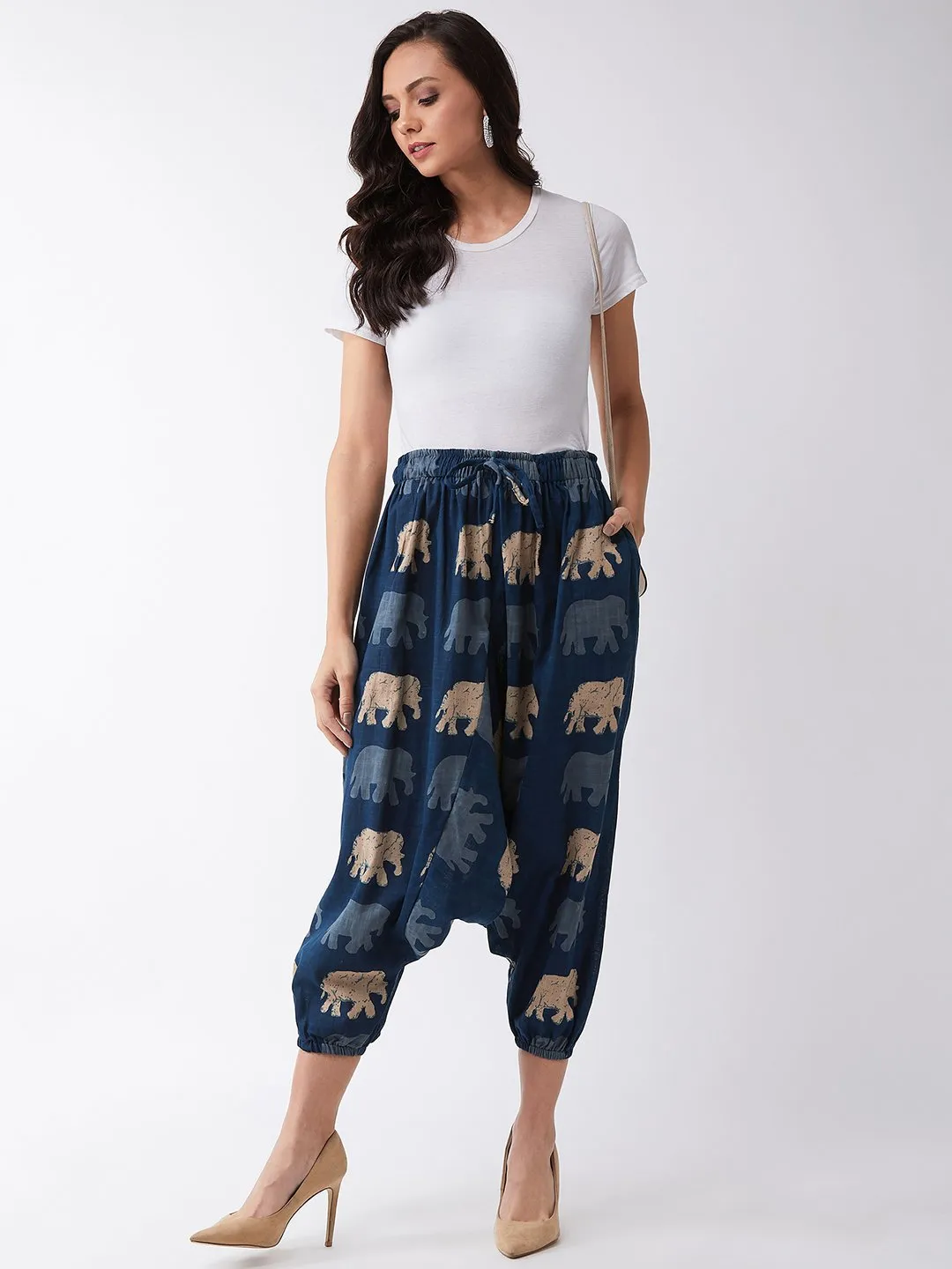 Elephant Print Harem Pants