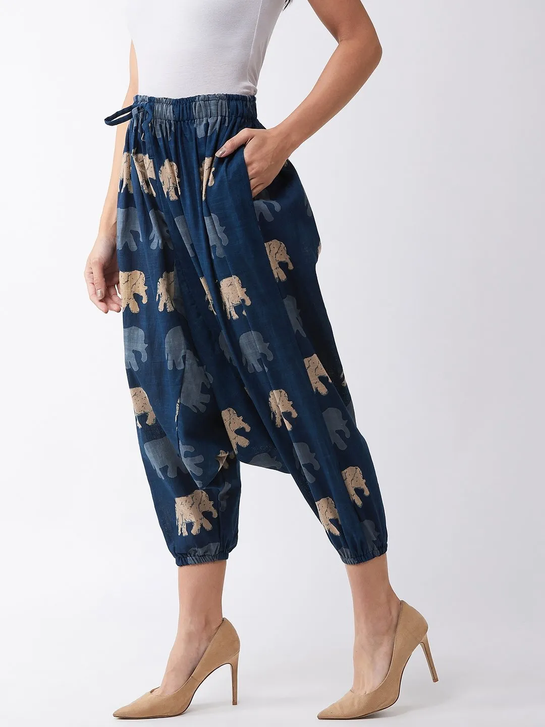Elephant Print Harem Pants