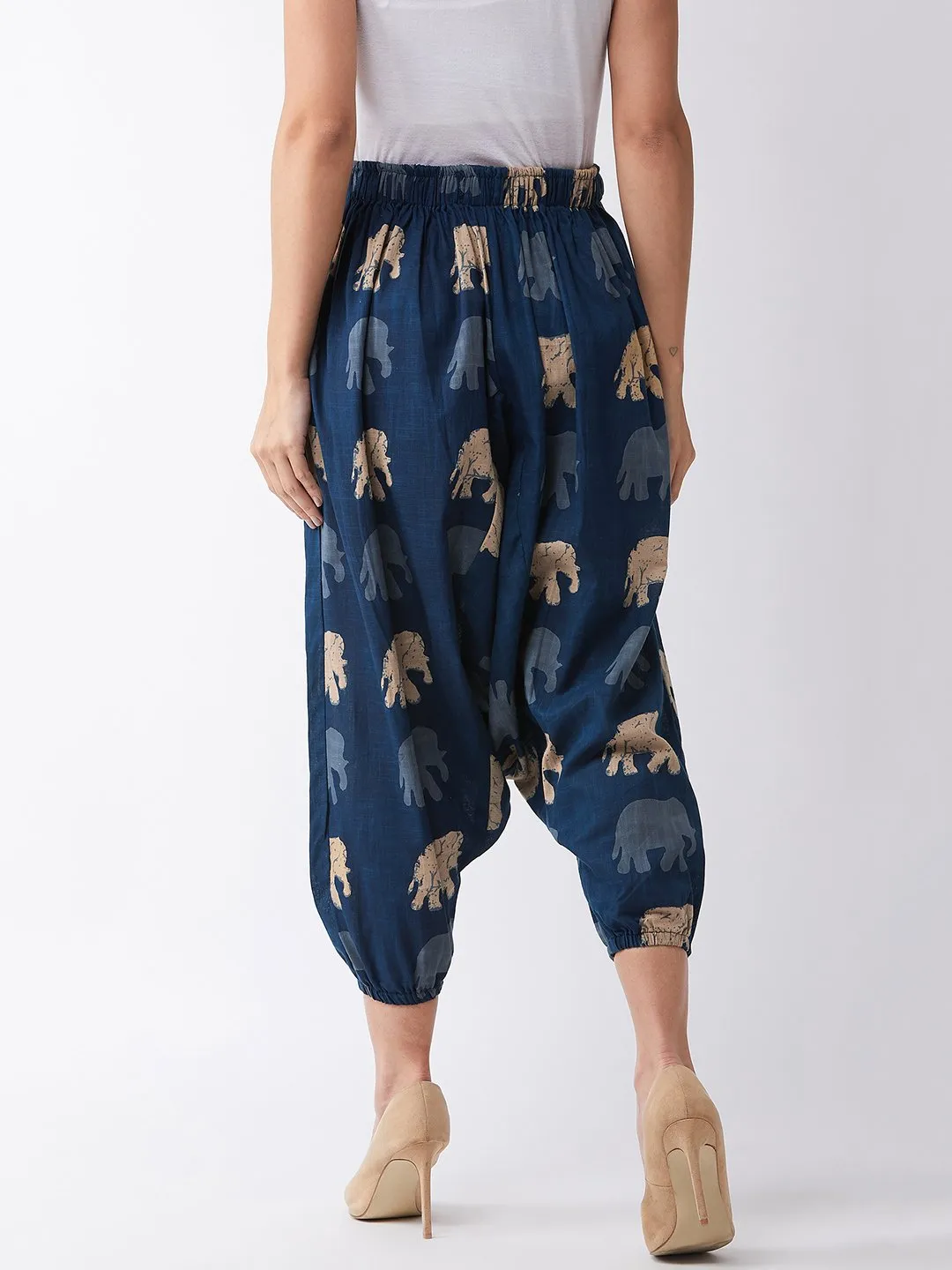 Elephant Print Harem Pants