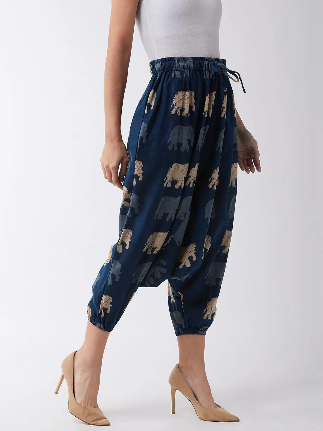 Elephant Print Harem Pants