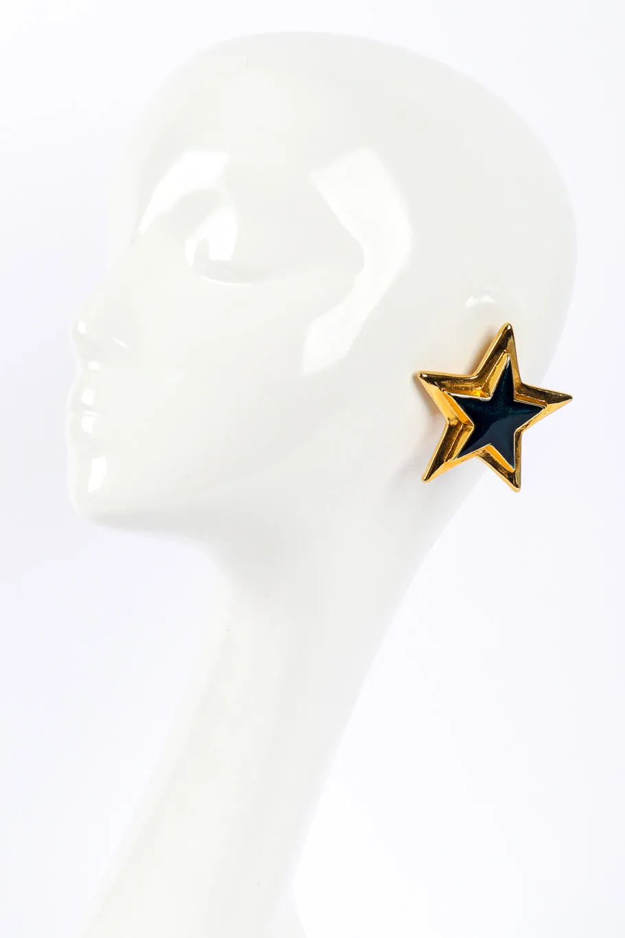 Enamel Star Plate Earrings II