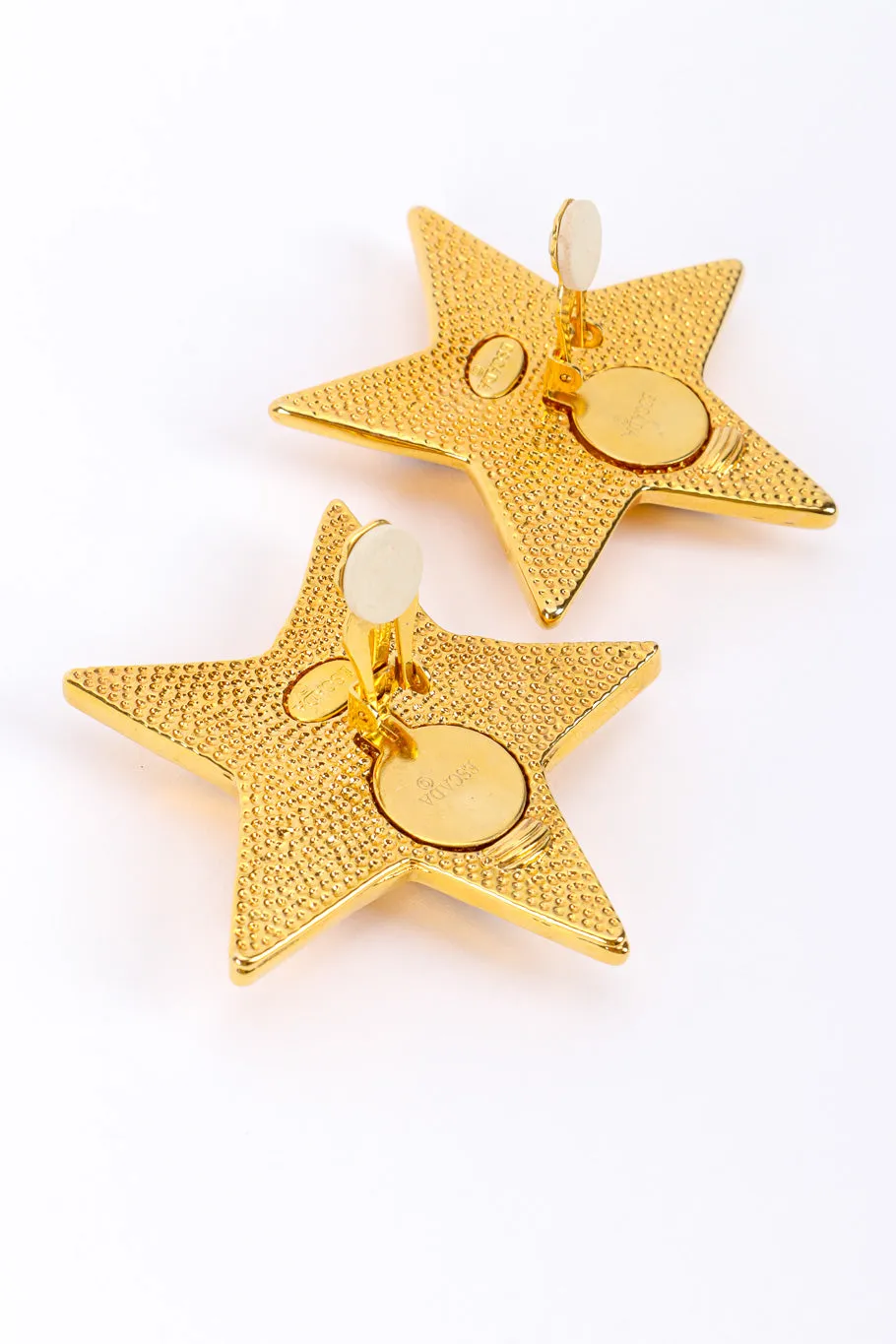 Enamel Star Plate Earrings II